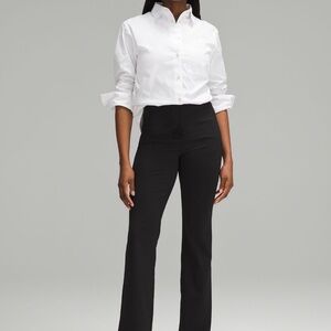 Lululemon smooth fit pull on high rise pant black size 4